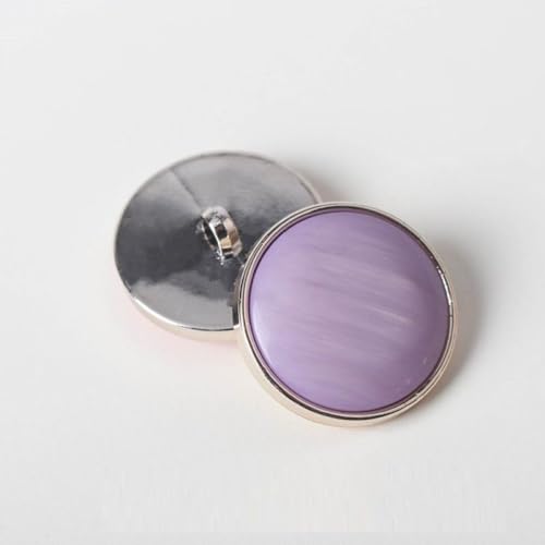 LIBERGA 14 Stück Runde Knöpfe Mit Schaft, Nähknöpfe Für Damen Kleidung Strickjacken Mäntel Bastelprojekte, Hellviolett, 14mm von LIBERGA