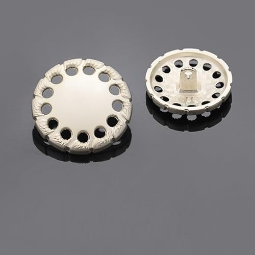 LIBERGA 20 Stück 23mm Große, Hohle, Runde Metall Knöpfe für Kleidung, Strickjacken, Mäntel, Bastelprojekte, Silber LIBERGA 20 Stück 23mm Große, Hohle, Runde Metall Knöpfe für Kleidung, Strickjacken, Mäntel, Bastelprojekte, Silber von LIBERGA