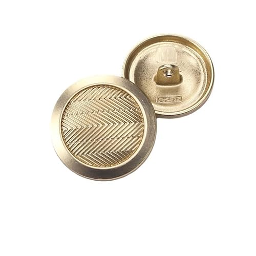 LIBERGA 20 Stück Gestreifte Runde Metall Knöpfe für Kleidung Strickjacken Mäntel Bastelprojekte, 18mm LIBERGA 20 Stück Gestreifte Runde Metall Knöpfe für Kleidung Strickjacken Mäntel Bastelprojekte, 18mm von LIBERGA