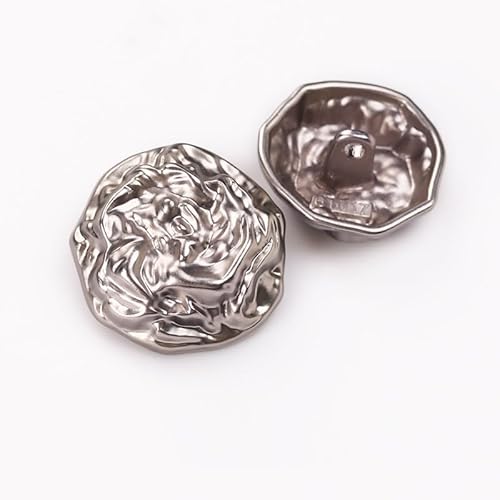 LIBERGA 20 Stück Knöpfe mit Schaft, Modischer Metallknopf für Kleidung Strickjacken Mäntel Bastelprojekte, 15mm LIBERGA 20 Stück Knöpfe mit Schaft, Modischer Metallknopf für Kleidung Strickjacken Mäntel Bastelprojekte, 15mm von LIBERGA