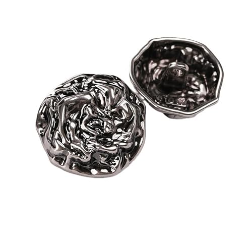 LIBERGA 20 Stück Knöpfe mit Schaft, Modischer Metallknopf für Kleidung Strickjacken Mantel Bastelprojekte, Vintage Silber, 20mm LIBERGA 20 Stück Knöpfe mit Schaft, Modischer Metallknopf für Kleidung Strickjacken Mantel Bastelprojekte, Vintage Silber, 20mm von LIBERGA