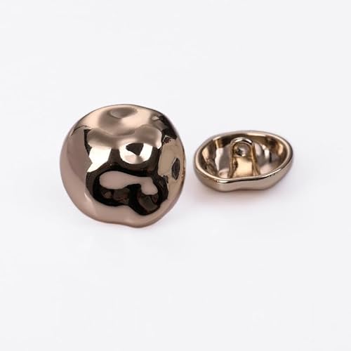 LIBERGA 20 Stück Mode Knöpfe mit Schaft, Unregelmäßig Gebogener Metallknopf für Kleidung Strickjacken Mantel Bastelprojekte, Hellgold, 23mm LIBERGA 20 Stück Mode Knöpfe mit Schaft, Unregelmäßig Gebogener Metallknopf für Kleidung Strickjacken Mantel Bastelprojekte, Hellgold, 23mm von LIBERGA