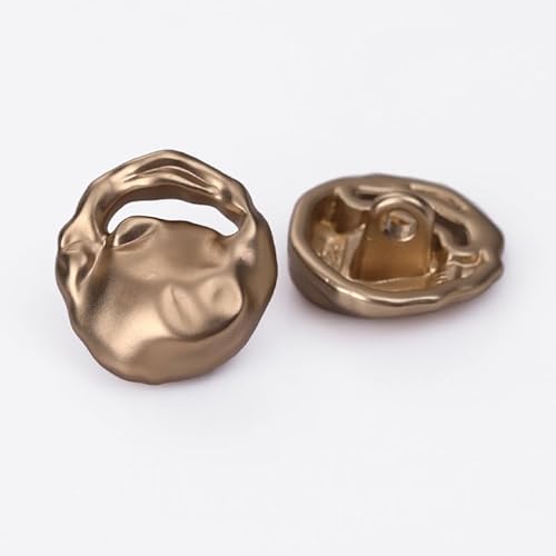 LIBERGA 20 Stück Mode Knöpfe mit Schaft, Unregelmäßiger Hohler Metallknopf für Kleidung Strickjacken Mantel Bastelprojekte, 20mm LIBERGA 20 Stück Mode Knöpfe mit Schaft, Unregelmäßiger Hohler Metallknopf für Kleidung Strickjacken Mantel Bastelprojekte, 20mm von LIBERGA