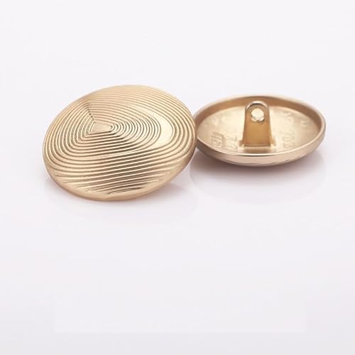 LIBERGA 20 Stück Modische Metall Knöpfe mit Gewinde für Kleidung Strickjacken Mäntel Bastelprojekte, Golden, 15mm LIBERGA 20 Stück Modische Metall Knöpfe mit Gewinde für Kleidung Strickjacken Mäntel Bastelprojekte, Golden, 15mm von LIBERGA