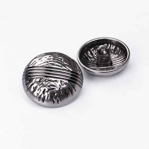 LIBERGA 20 Stück Modische Runde Knöpfe für Kleidung Strickjacken Mäntel Bastelprojekte, Silber, 15mm LIBERGA 20 Stück Modische Runde Knöpfe für Kleidung Strickjacken Mäntel Bastelprojekte, Silber, 15mm von LIBERGA