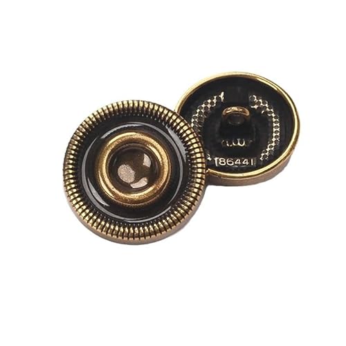 LIBERGA 20 Stück Modische Runde Knöpfe mit Doppelschlaufe für Kleidung Strickjacken Mäntel Bastelprojekte, 18mm von LIBERGA