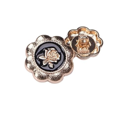 LIBERGA 20 Stück Rosen Deko Knöpfe mit Schaft, Blumenform Knopf für Damenkleidung, Strickjacken, Mäntel, Bastelprojekte, 23mm LIBERGA 20 Stück Rosen Deko Knöpfe mit Schaft, Blumenform Knopf für Damenkleidung, Strickjacken, Mäntel, Bastelprojekte, 23mm von LIBERGA