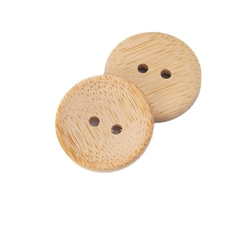 LIBERGA 20 Stück Runde Holz Knöpfe, 2 Löcher, Nähknöpfe für Kleidung, Strickjacken, Mäntel, Hemden, Bastelprojekte, 12,5mm von LIBERGA