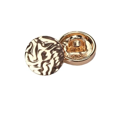LIBERGA 20 Stück Runde Kleine Knöpfe für Kleidung, Hemden, Bastelprojekte, Golden, 11,5mm LIBERGA 20 Stück Runde Kleine Knöpfe für Kleidung, Hemden, Bastelprojekte, Golden, 11,5mm von LIBERGA