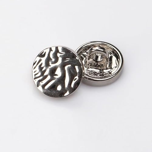 LIBERGA 20 Stück Runde Kleine Knöpfe für Kleidung, Hemden, Bastelprojekte, Silber, 11,5mm LIBERGA 20 Stück Runde Kleine Knöpfe für Kleidung, Hemden, Bastelprojekte, Silber, 11,5mm von LIBERGA