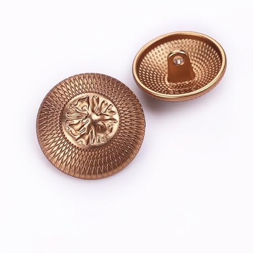 LIBERGA 20 Stück Runde Knöpfe mit Schaft, Modischer Metallknopf für Kleidung Strickjacken Mäntel Bastelprojekte, 18mm LIBERGA 20 Stück Runde Knöpfe mit Schaft, Modischer Metallknopf für Kleidung Strickjacken Mäntel Bastelprojekte, 18mm von LIBERGA