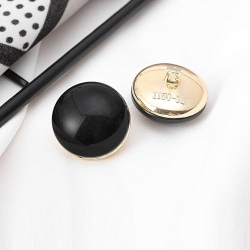 LIBERGA 20 Stück Runde Knöpfe mit Schaft, Nähknöpfe für Kleidung Strickjacken Mäntel Bastelprojekte, Schwarz, 20mm LIBERGA 20 Stück Runde Knöpfe mit Schaft, Nähknöpfe für Kleidung Strickjacken Mäntel Bastelprojekte, Schwarz, 20mm von LIBERGA