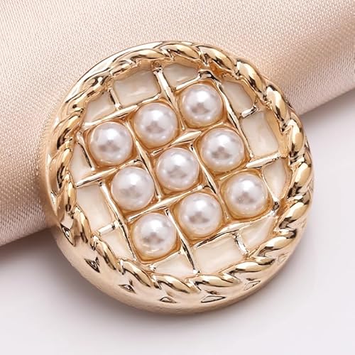 LIBERGA 20 Stück Runde Kunststoff Knöpfe mit Schaft, Perlmuttknopf für Kleidung Strickjacken Mäntel Bastelprojekte, 18mm LIBERGA 20 Stück Runde Kunststoff Knöpfe mit Schaft, Perlmuttknopf für Kleidung Strickjacken Mäntel Bastelprojekte, 18mm von LIBERGA
