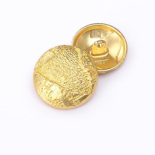 LIBERGA 20 Stück Runde Metall Knöpfe für Kleidung Strickjacken Mäntel Bastelprojekte, Hellgold, 23mm LIBERGA 20 Stück Runde Metall Knöpfe für Kleidung Strickjacken Mäntel Bastelprojekte, Hellgold, 23mm von LIBERGA
