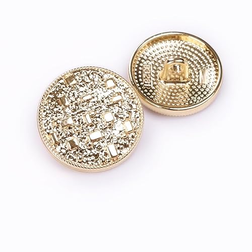 LIBERGA 20 Stück Runde Metall Knöpfe für Kleidung Strickjacken Mäntel Bastelprojekte, Hellgold, 23mm LIBERGA 20 Stück Runde Metall Knöpfe für Kleidung Strickjacken Mäntel Bastelprojekte, Hellgold, 23mm von LIBERGA