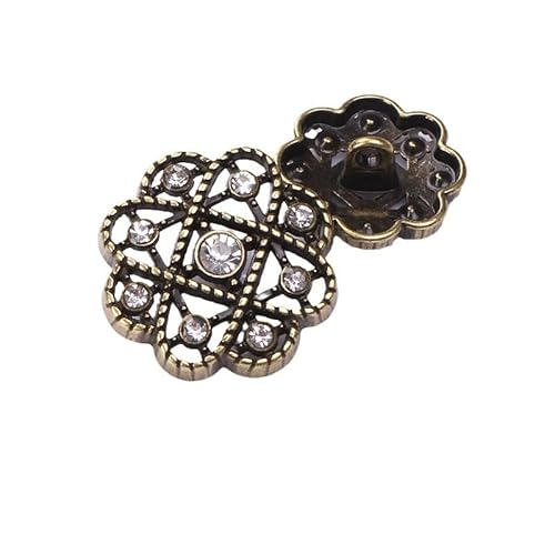 LIBERGA 20 Stück Strass Deko Metall Knöpfe für Kleidung Strickjacken Mäntel Bastelprojekte, 18mm LIBERGA 20 Stück Strass Deko Metall Knöpfe für Kleidung Strickjacken Mäntel Bastelprojekte, 18mm von LIBERGA