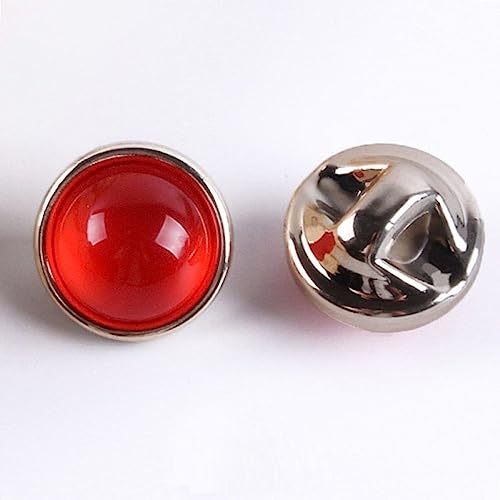LIBERGA 30 Stück 12,5mm Runde Knöpfe Mit Schaft, Dekorative Nähknöpfe Aus Kunstkristall Für Kleidung, Strickjacken, Hemden, Bastelprojekte, Rot LIBERGA 30 Stück 12,5mm Runde Knöpfe Mit Schaft, Dekorative Nähknöpfe Aus Kunstkristall Für Kleidung, Strickjacken, Hemden, Bastelprojekte, Rot von LIBERGA