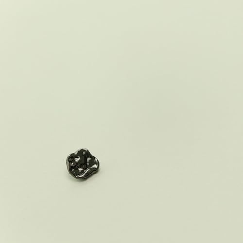 LIBERGA 30 Stück 12mm Metall Knöpfe Mit Schaft, Unregelmäßiger Nähknöpfe Für Kleidung Strickjacken Hemden Bastelprojekte, Schwarz von LIBERGA
