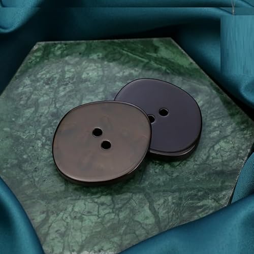 LIBERGA 30 Stück Harz Knöpfe, 2 Löcher, Unregelmäßig Strukturierte Knöpfe für Kleidung Strickjacken Mäntel Bastelprojekte, Braun, 22mm × 25mm LIBERGA 30 Stück Harz Knöpfe, 2 Löcher, Unregelmäßig Strukturierte Knöpfe für Kleidung Strickjacken Mäntel Bastelprojekte, Braun, 22mm × 25mm von LIBERGA