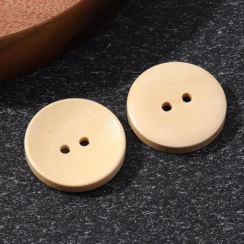 LIBERGA 50 Stück Holz Knöpfe, 2 Löcher, Runder Nähknöpfe für Kleidung Strickjacken Mantel Bastelprojekte, 12mm LIBERGA 50 Stück Holz Knöpfe, 2 Löcher, Runder Nähknöpfe für Kleidung Strickjacken Mantel Bastelprojekte, 12mm von LIBERGA