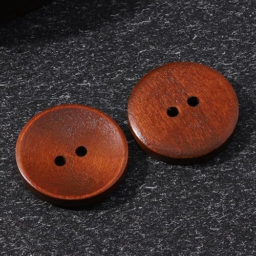 LIBERGA 50 Stück Holz Knöpfe, 2 Löcher, Runder Nähknöpfe für Kleidung Strickjacken Mantel Bastelprojekte, 23mm LIBERGA 50 Stück Holz Knöpfe, 2 Löcher, Runder Nähknöpfe für Kleidung Strickjacken Mantel Bastelprojekte, 23mm von LIBERGA