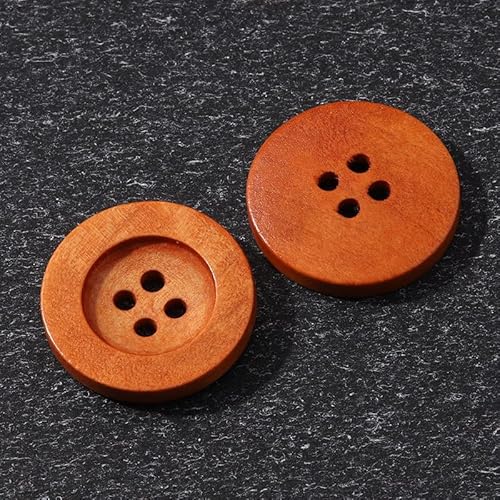 LIBERGA 50 Stück Holzknöpfe, 4 Löcher, runde Nähknöpfe für Kleidung, Strickjacken, Mäntel, Bastelprojekte, 15 mm LIBERGA 50 Stück Holzknöpfe, 4 Löcher, runde Nähknöpfe für Kleidung, Strickjacken, Mäntel, Bastelprojekte, 15 mm von LIBERGA