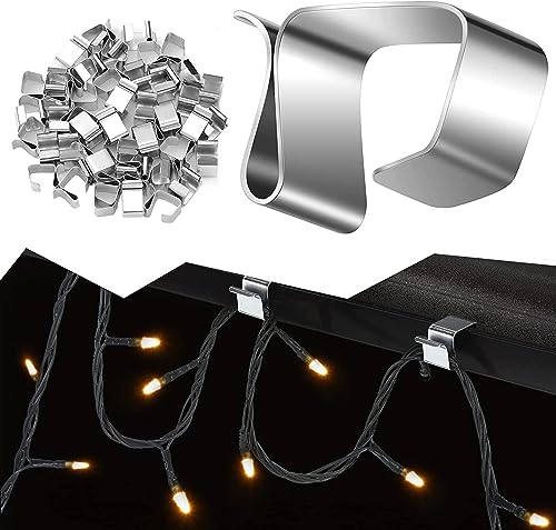 LIBRNTY 100 Stück Dachrinnenhaken für Weihnachtsbeleuchtung,S-Clip-Haken,Weihnachtslicht-Rinnenaufhänger,saisonale Beleuchtungshaken für den Außenbereich,für Weihnachtsbeleuchtung,Küche,Garten LIBRNTY 100 Stück Dachrinnenhaken für Weihnachtsbeleuchtung,S-Clip-Haken,Weihnachtslicht-Rinnenaufhänger,saisonale Beleuchtungshaken für den Außenbereich,für Weihnachtsbeleuchtung,Küche,Garten von LIBRNTY
