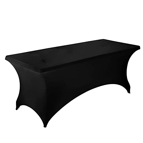 6 ft Stretch Tischdecke, Spandex Tischdecke Polyester Rechteckige Tischdecke Dehnbare Tischdecke Eng anliegende Tischdecke Hochzeitsbankett Party Cocktail Terrasse Handwerk Ausstellungen 6 ft Stretch Tischdecke, Spandex Tischdecke Polyester Rechteckige Tischdecke Dehnbare Tischdecke Eng anliegende Tischdecke Hochzeitsbankett Party Cocktail Terrasse Handwerk Ausstellungen von LICHENGTAI