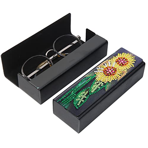 LICHENGTAI 5D Diamant Malerei Brillenetui Aufbewahrungsbox - Diamond Painting DIY Handwerk Strass Voll Kits - Charms Geschenk für Brillen Aufbewahrungskoffer Sonnenbrille von LICHENGTAI