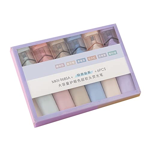 LICHENGTAI 6 Farben Textmarker Set, Leuchtmarker Set in Trendfarben Zum Lernen und Markieren, Geschenk für Studenten, Pastell Marker Set Für Kritzeleien, Comic-Illustrationen LICHENGTAI 6 Farben Textmarker Set, Leuchtmarker Set in Trendfarben Zum Lernen und Markieren, Geschenk für Studenten, Pastell Marker Set Für Kritzeleien, Comic-Illustrationen von LICHENGTAI