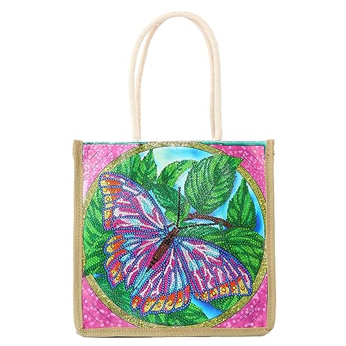 LICHENGTAI DIY Diamond Painting Handtasche 5D Diamant Malerei Umweltfreundliche Tasche Handgemachte Kunst Handgelenk Tasche für Reisen, Picknick, Shopping, Geschenk für Damen Frauen LICHENGTAI DIY Diamond Painting Handtasche 5D Diamant Malerei Umweltfreundliche Tasche Handgemachte Kunst Handgelenk Tasche für Reisen, Picknick, Shopping, Geschenk für Damen Frauen von LICHENGTAI