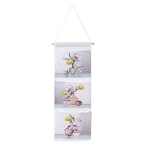 LICHENGTAI Diamond Art Painting Wand Tür Hängetasche Aufbewahrungstasche mit 3 Taschen, 5D Diamant Malerei Wand Hängen Tasche Schmuck Spielzeug Organizer für Kinderzimmer Badezimmer Schlafzimmer LICHENGTAI Diamond Art Painting Wand Tür Hängetasche Aufbewahrungstasche mit 3 Taschen, 5D Diamant Malerei Wand Hängen Tasche Schmuck Spielzeug Organizer für Kinderzimmer Badezimmer Schlafzimmer von LICHENGTAI