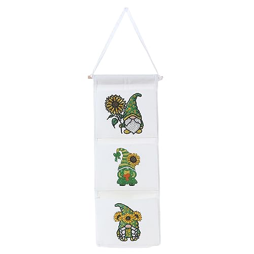 LICHENGTAI Diamond Art Painting Wand Tür Hängetasche Aufbewahrungstasche mit 3 Taschen, 5D Diamant Malerei Wand Hängen Tasche Schmuck Spielzeug Organizer für Kinderzimmer Badezimmer Schlafzimmer LICHENGTAI Diamond Art Painting Wand Tür Hängetasche Aufbewahrungstasche mit 3 Taschen, 5D Diamant Malerei Wand Hängen Tasche Schmuck Spielzeug Organizer für Kinderzimmer Badezimmer Schlafzimmer von LICHENGTAI