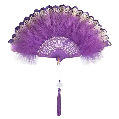 LICHENGTAI Faltbar Handfächer Feder Handfächer Faltfächer Klappfächer Vintage Tanzfächer Damen Fächer Tanzen Hand Fan für Hochzeit Geschenk Sommer Feste Party Fasching Kostüm Dekor LICHENGTAI Faltbar Handfächer Feder Handfächer Faltfächer Klappfächer Vintage Tanzfächer Damen Fächer Tanzen Hand Fan für Hochzeit Geschenk Sommer Feste Party Fasching Kostüm Dekor von LICHENGTAI