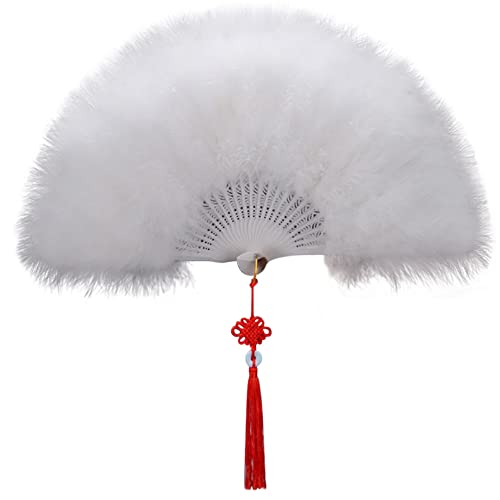 LICHENGTAI Federn Fächer Faltbar Handfächer Faltfächer Klappfächer Vintage Tanzfächer Damen Fächer Tanzen Hand Fan für Hochzeit Geschenk Sommer Feste Party Fasching Kostüm Dekor LICHENGTAI Federn Fächer Faltbar Handfächer Faltfächer Klappfächer Vintage Tanzfächer Damen Fächer Tanzen Hand Fan für Hochzeit Geschenk Sommer Feste Party Fasching Kostüm Dekor von LICHENGTAI