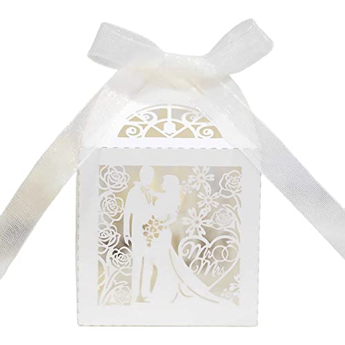 LICHENGTAI Hochzeit Geschenkbox für Gäste, 50 Stück Gastgeschenk Schachtel Quadratisch, Süßigkeit Kästen Gastgeschenk Box Schachtel Geschenkbox DIY Bonbon Box für Hochzeit Party Tischdeko LICHENGTAI Hochzeit Geschenkbox für Gäste, 50 Stück Gastgeschenk Schachtel Quadratisch, Süßigkeit Kästen Gastgeschenk Box Schachtel Geschenkbox DIY Bonbon Box für Hochzeit Party Tischdeko von LICHENGTAI