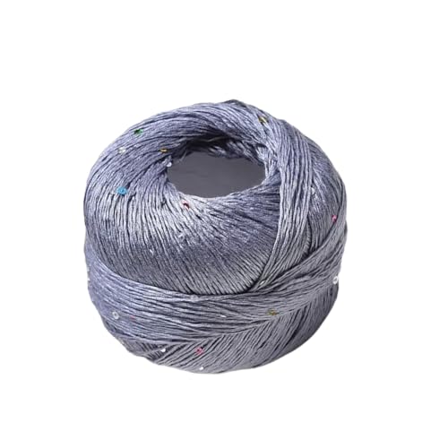 LICHENGTAI Paillettengarn, 100g Garn mit Pailletten Baumwolle und Polyester Glitzergarn Mehrfarbiges Garn zum Stricken Häkeln und Basteln für Häkelkleider Pullover Mütze LICHENGTAI Paillettengarn, 100g Garn mit Pailletten Baumwolle und Polyester Glitzergarn Mehrfarbiges Garn zum Stricken Häkeln und Basteln für Häkelkleider Pullover Mütze von LICHENGTAI