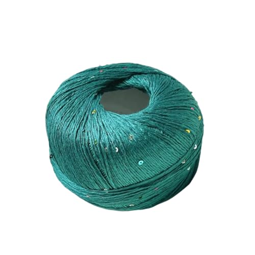 LICHENGTAI Paillettengarn, 100g Garn mit Pailletten Baumwolle und Polyester Glitzergarn Mehrfarbiges Garn zum Stricken Häkeln und Basteln für Häkelkleider Pullover Mütze LICHENGTAI Paillettengarn, 100g Garn mit Pailletten Baumwolle und Polyester Glitzergarn Mehrfarbiges Garn zum Stricken Häkeln und Basteln für Häkelkleider Pullover Mütze von LICHENGTAI