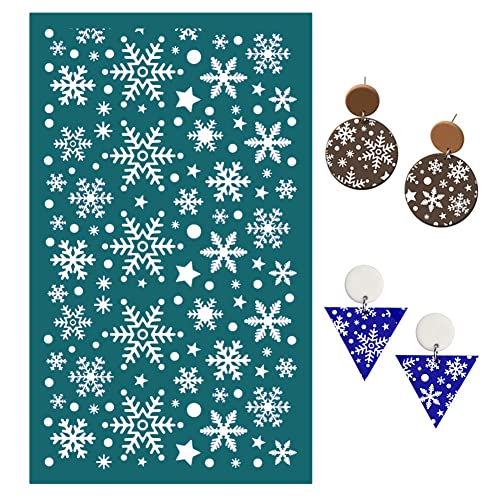 LICHENGTAI Siebdruckschablonen für Polymer Clay, Wiederverwendbare Netzschablonen Transfer Waschbare Schablonen Siebschablone Siebdruck Kit für DIY Polymer Clay Schmuckherstellung LICHENGTAI Siebdruckschablonen für Polymer Clay, Wiederverwendbare Netzschablonen Transfer Waschbare Schablonen Siebschablone Siebdruck Kit für DIY Polymer Clay Schmuckherstellung von LICHENGTAI