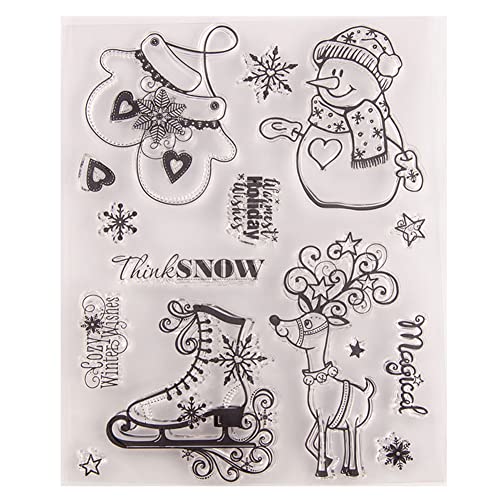 LICHENGTAI Silikonstempel Weihnachten Clear Stempel Weihnachten Winter Frohe Weihnachten Stempel Transparent Stempel Weihnachten Geschenke für DIY Handwerk Scrapbooking Fotoalbum Tagebuch Stempel LICHENGTAI Silikonstempel Weihnachten Clear Stempel Weihnachten Winter Frohe Weihnachten Stempel Transparent Stempel Weihnachten Geschenke für DIY Handwerk Scrapbooking Fotoalbum Tagebuch Stempel von LICHENGTAI
