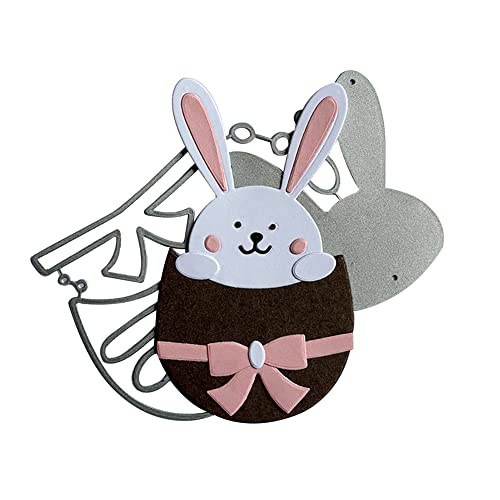 LICHENGTAI Stanzschablonen Ostern Scrapbooking Stanzschablone Metall Ostern Prägeschablonen Stanzformen Ostern Prägeschablonen Set für Scrapbooking, Grußkarten, Einladungen von LICHENGTAI