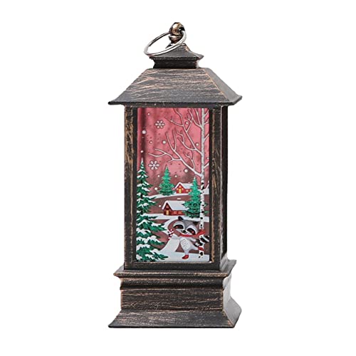 LICHENGTAI Weihnachtslaterne mit Warmweißes LED Licht, Weihnachtsbaum Rentier Laterne Batteriebetriebene Tischlampe Dekorative Hängeleuchte Weihnachtsbeleuchtung für Indoor Outdoor Home Decor LICHENGTAI Weihnachtslaterne mit Warmweißes LED Licht, Weihnachtsbaum Rentier Laterne Batteriebetriebene Tischlampe Dekorative Hängeleuchte Weihnachtsbeleuchtung für Indoor Outdoor Home Decor von LICHENGTAI