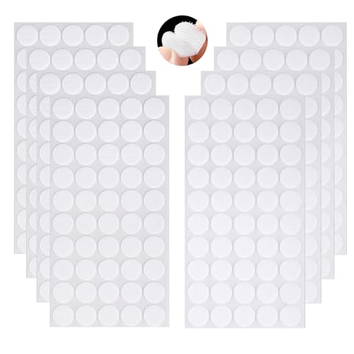 20mm Klettpunkte Selbstklebend, 400 Stück (200 Paar) Klebepunkte Klettverschluss Dots, Aufkleber Dots für Kunsthandwerk Schule Klassenzimmer Startseite Büro, Weiß von LIERFIS