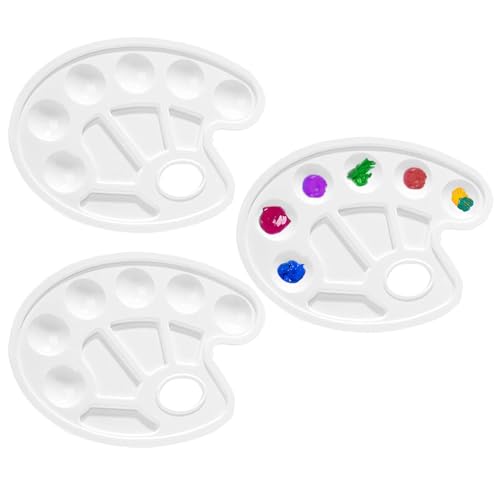3 Stück Mischpalette, Kunststoffpaletten Palette Malpalette für Aquarell Malen Kunst Malerei, Weiß 3 Stück Mischpalette, Kunststoffpaletten Palette Malpalette für Aquarell Malen Kunst Malerei, Weiß von LIERFIS