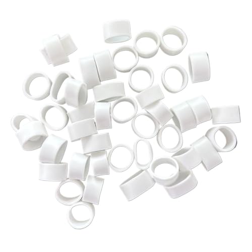 LIFABOLA 200 Stück Starke elastische Gummibänder, weißes Mini-Gummiband, Schreibwaren-Gummibänder fürs Büro von LIFABOLA