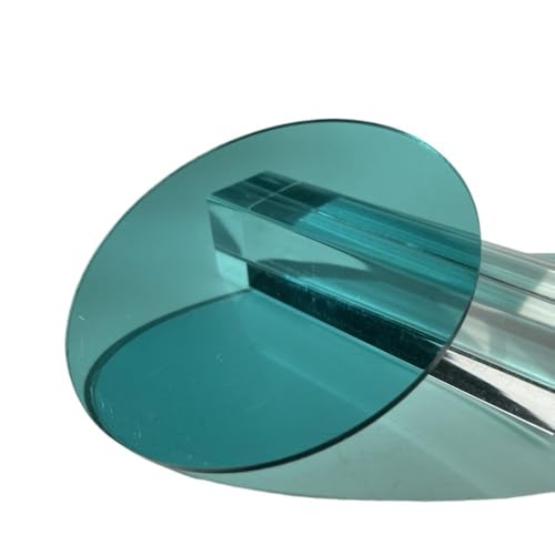 Runde, durchsichtige Bretter, 100/200/300 x 3 mm Acrylplatten, Kunststoffglasplatten for DIY-Zeichenbretter, 5 Stück(Cyan,100mm) von LIFABOLA