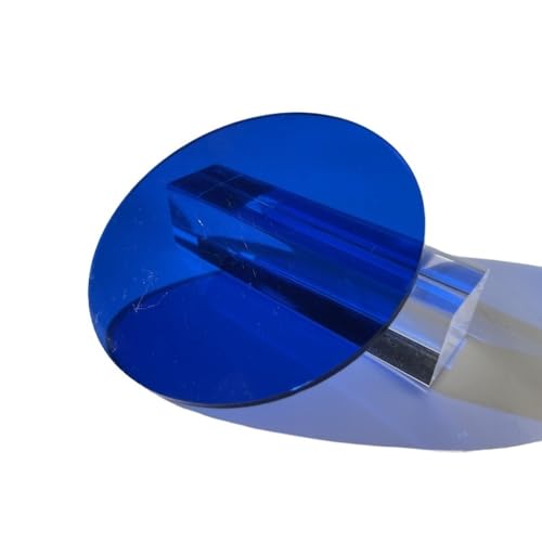 Runde, durchsichtige Bretter, 100/200/300 x 3 mm Acrylplatten, Kunststoffglasplatten for DIY-Zeichenbretter, 5 Stück(Dark Blue,200mm) von LIFABOLA