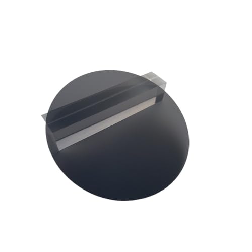 Runde, durchsichtige Bretter, 100/200/300 x 3 mm Acrylplatten, Kunststoffglasplatten for DIY-Zeichenbretter, 5 Stück(Light Black,100mm) von LIFABOLA