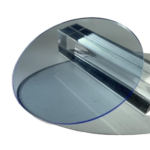 Runde, durchsichtige Bretter, 100/200/300 x 3 mm Acrylplatten, Kunststoffglasplatten for DIY-Zeichenbretter, 5 Stück(Light Blue,100mm) von LIFABOLA