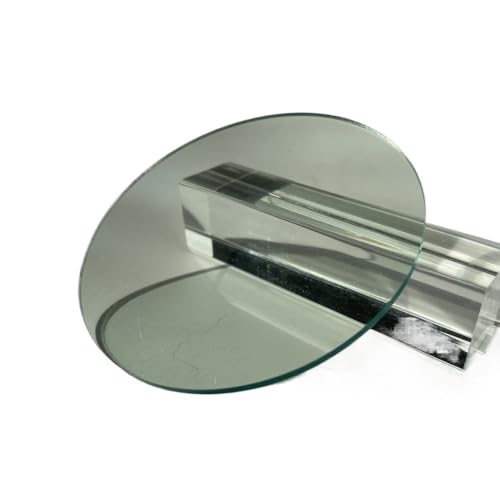 Runde, durchsichtige Bretter, 100/200/300 x 3 mm Acrylplatten, Kunststoffglasplatten for DIY-Zeichenbretter, 5 Stück(Light Green,100mm) von LIFABOLA